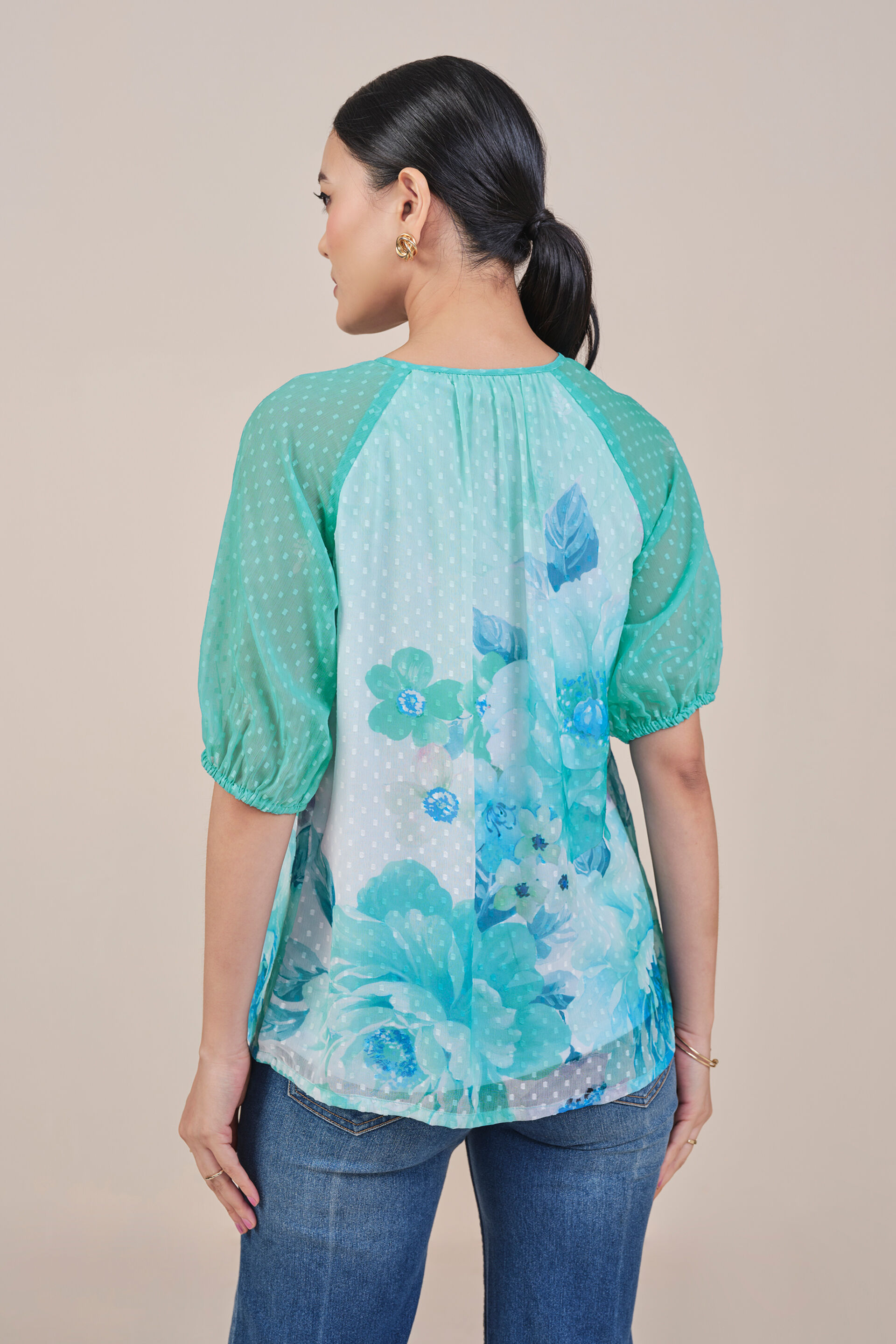 Garden Party Top, Light Green, image 4