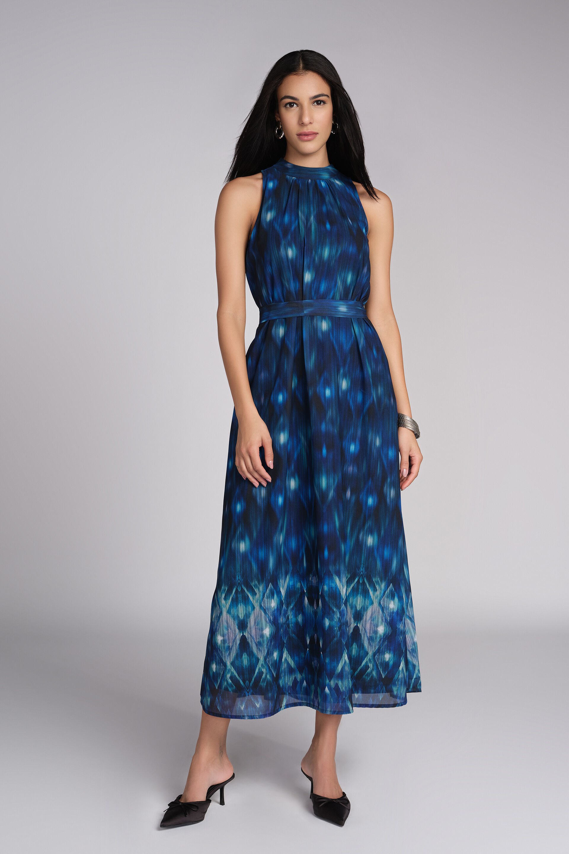Aqua Drift Dress, Blue, image 1