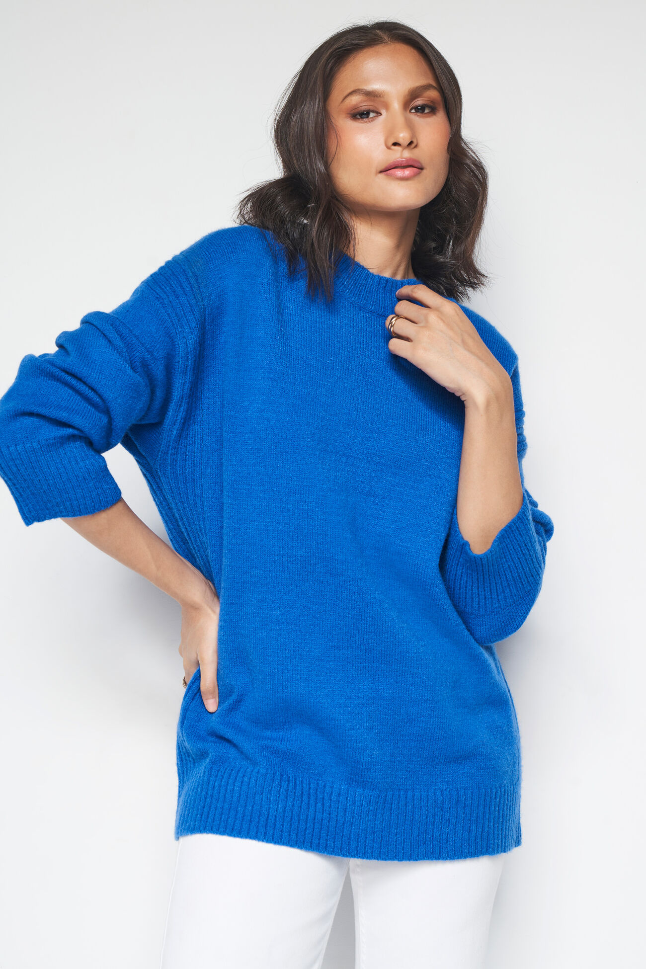 Aspen Over-Sized Sweater, Blue, image 6
