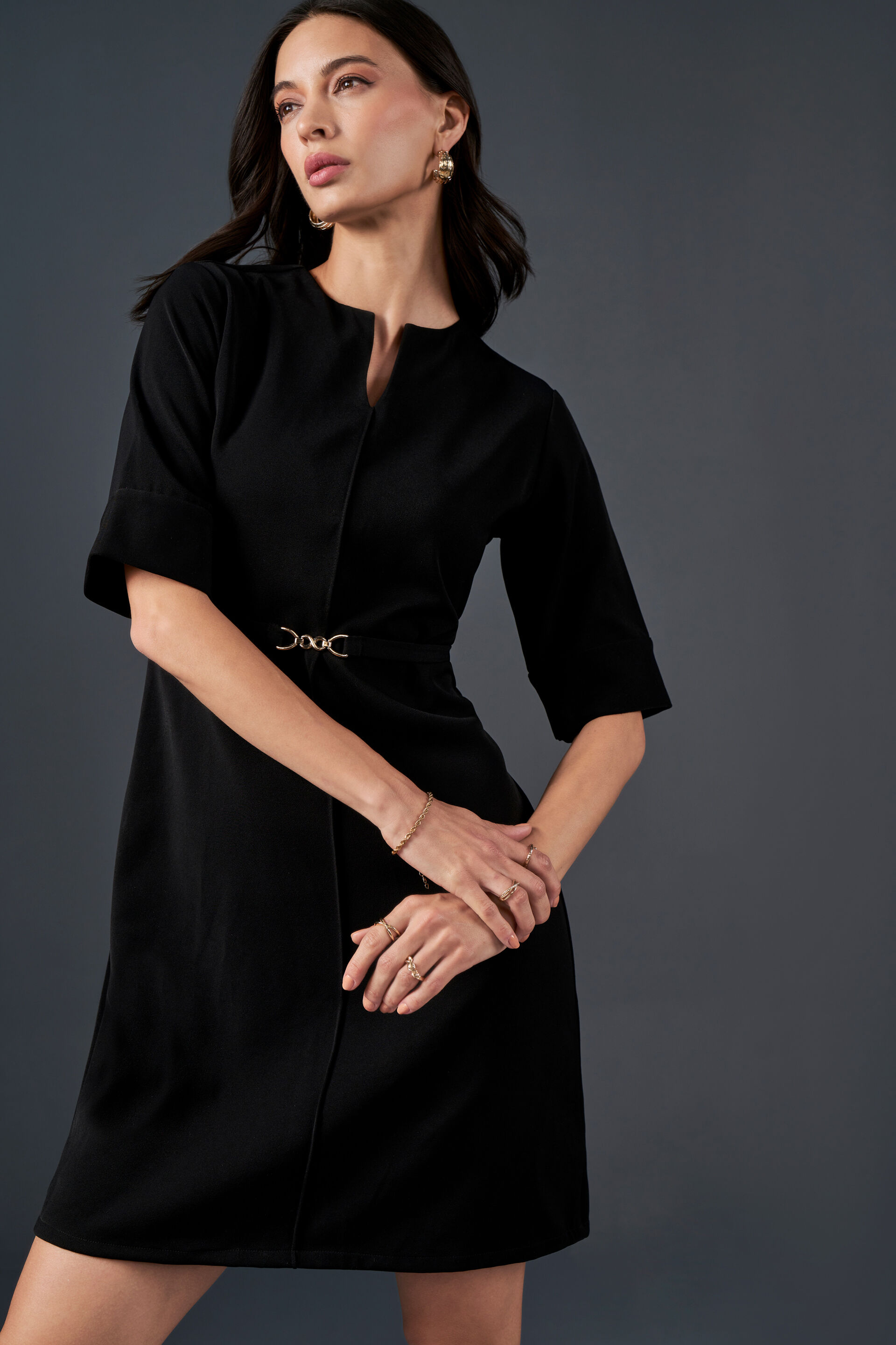 Deck Up Dress, Black, image 4