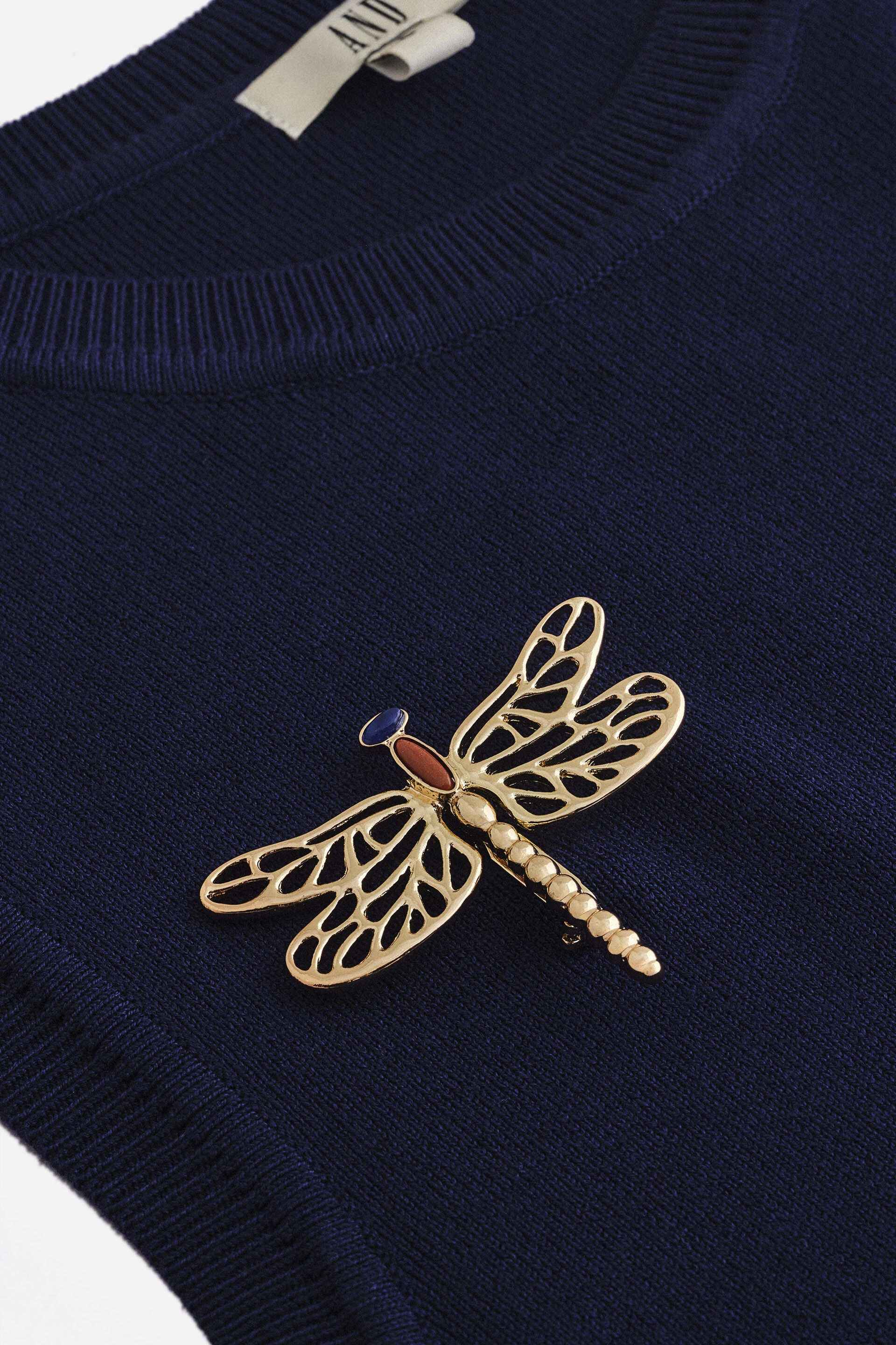 Gold Dragonfly Brooch, , image 2
