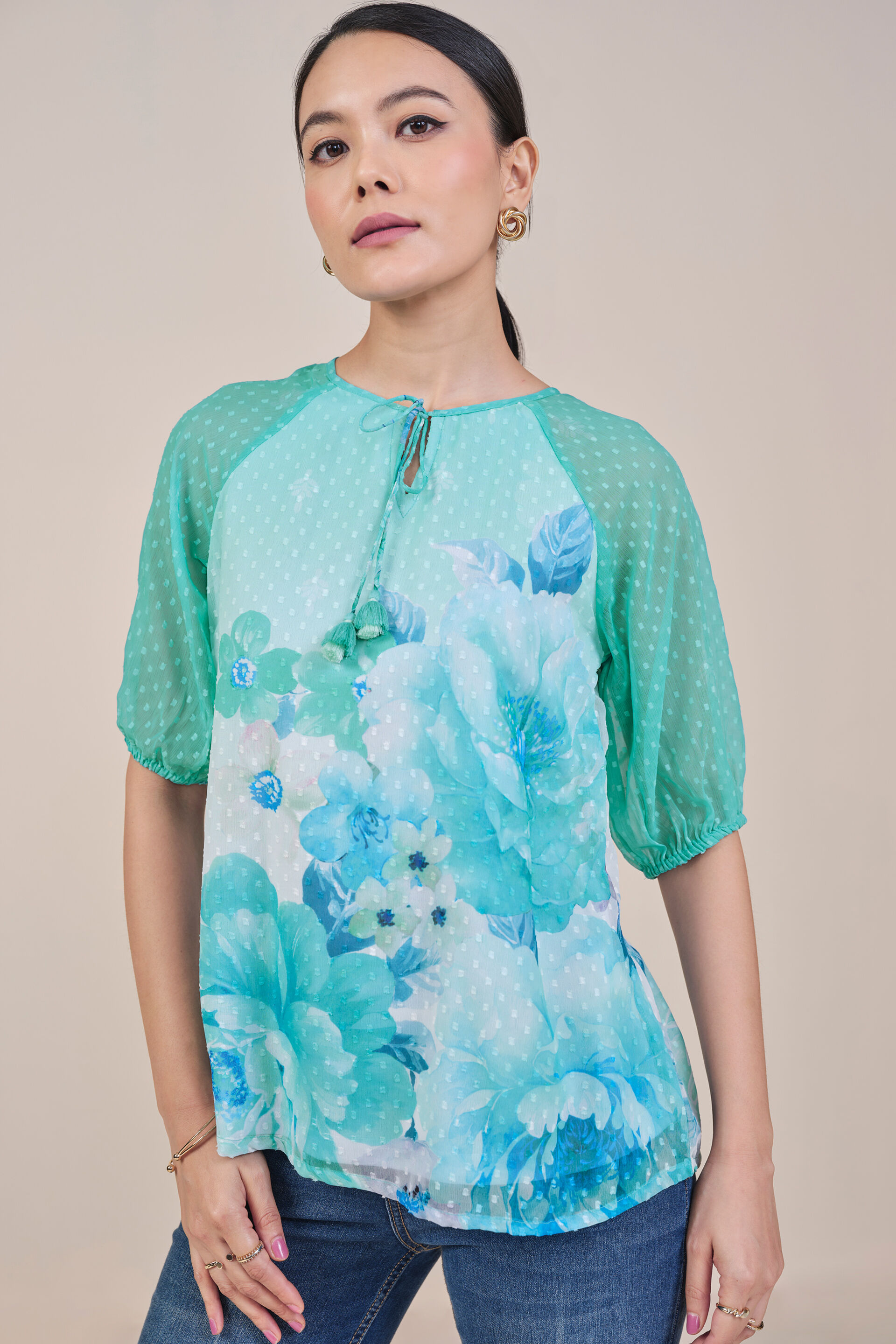 Garden Party Top, Light Green, image 3