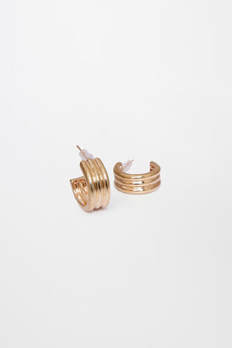 Gold Brass Earring, , image 3