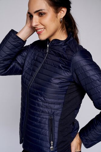 1 - Navy Solid Straight Jacket, image 1
