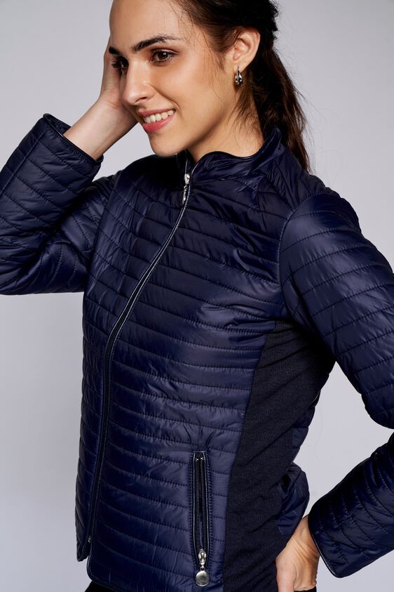 1 - Navy Solid Straight Jacket, image 1
