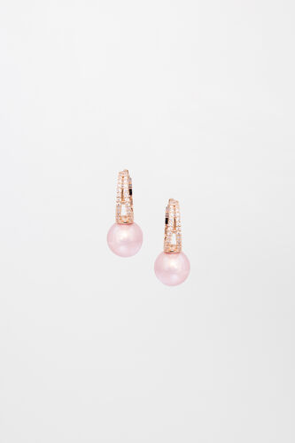 Gilded Pearl Earrings, , image 1