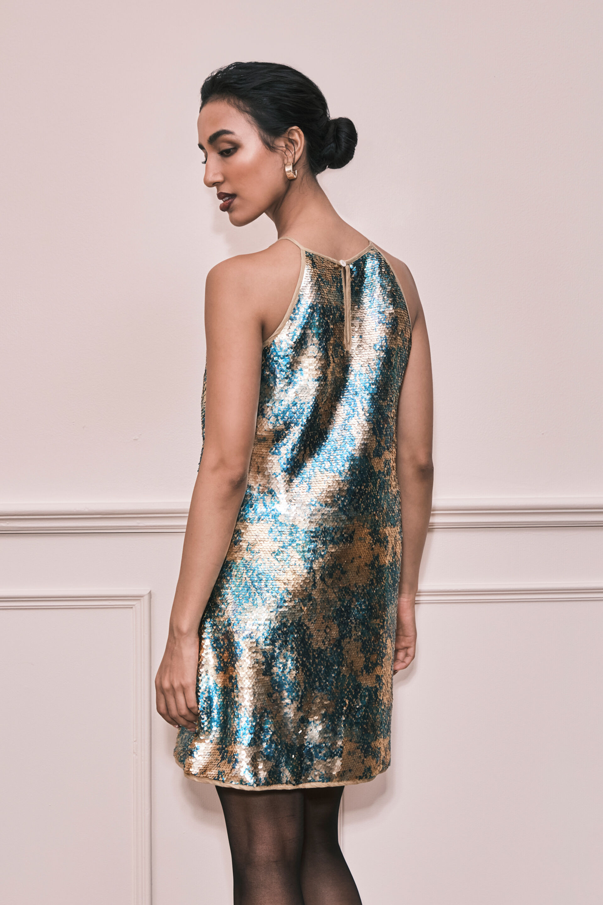 Sequin & Dreamin Mini Dress, Multi Color, image 6