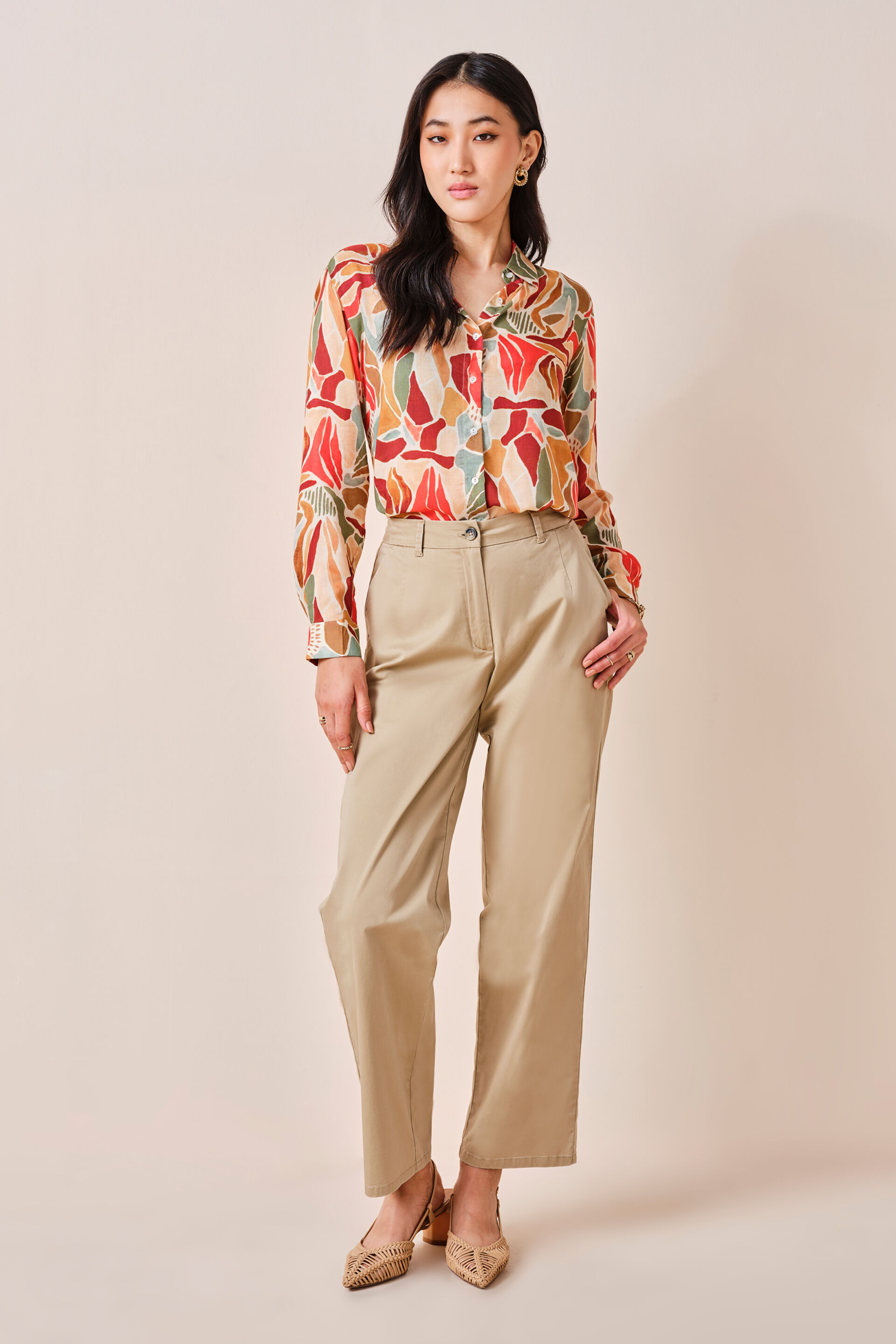 Priscilla Modal Shirt, Yellow, image 2