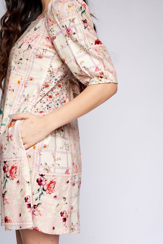 6 - Multi Floral Straight Dress, image 6