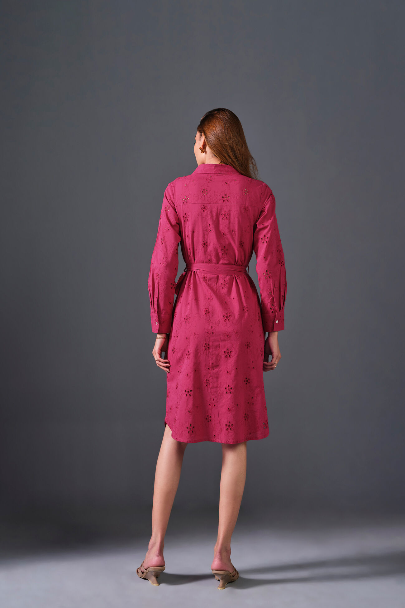 Raspberry Dreams Cotton Dress, Dark Pink, image 6