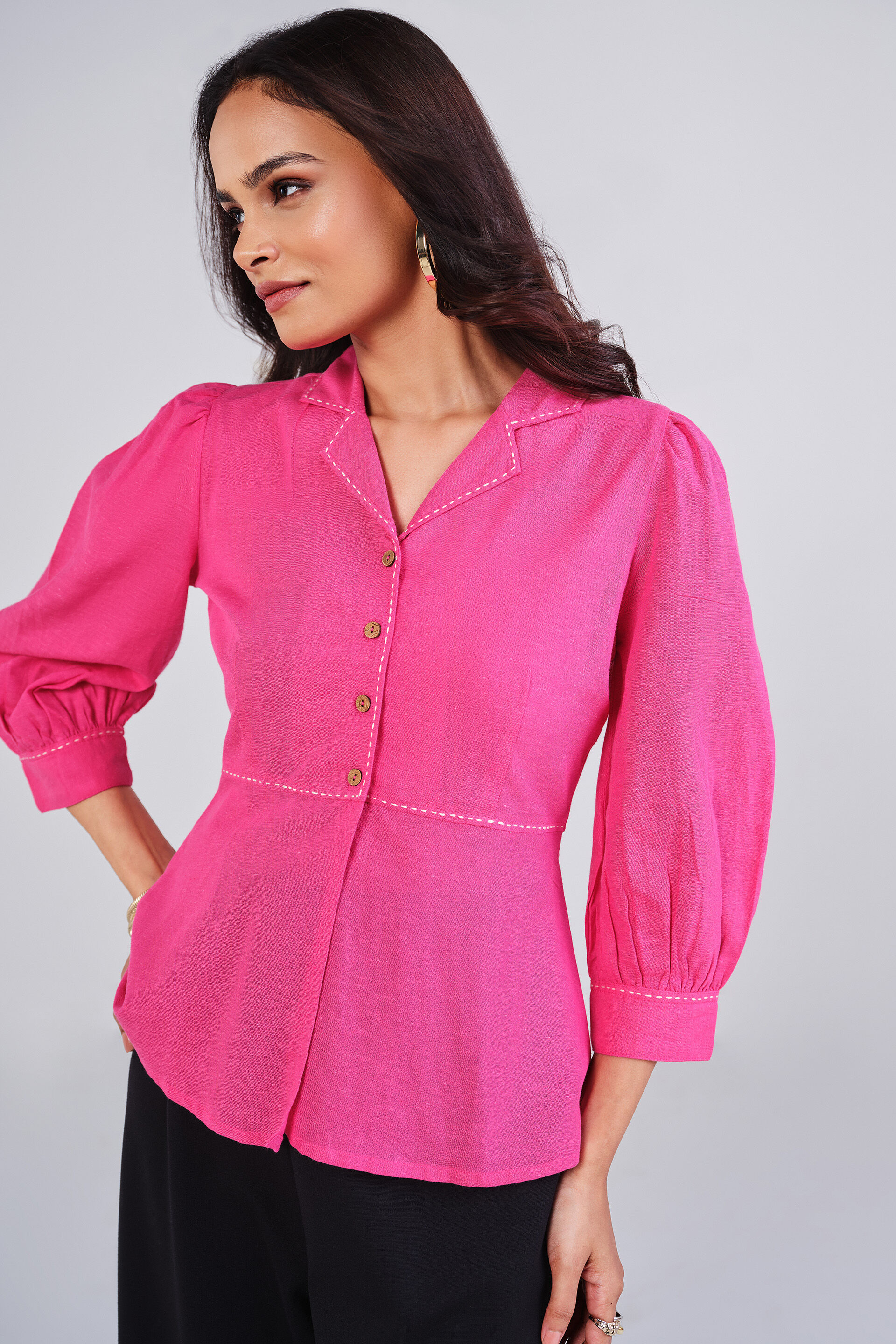 Pinkray Top, Pink, image 1