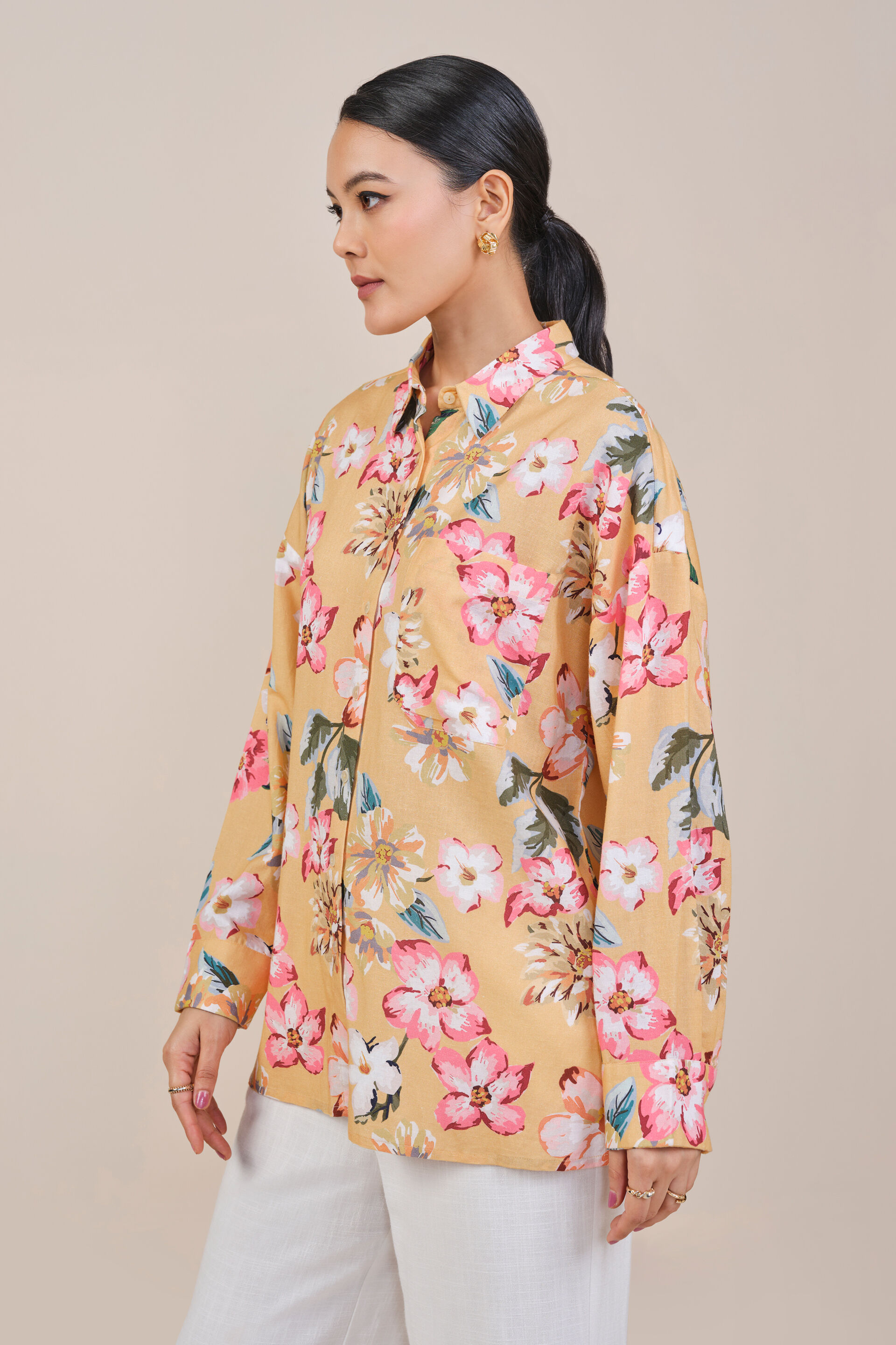 Fiorella Shirt, Yellow, image 3