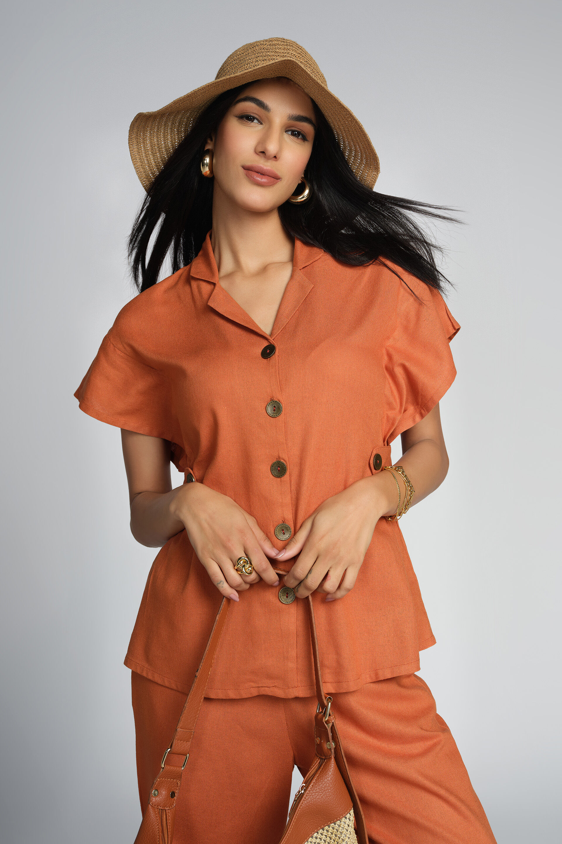 Terra Rust Co-ord Set, Rust, image 4