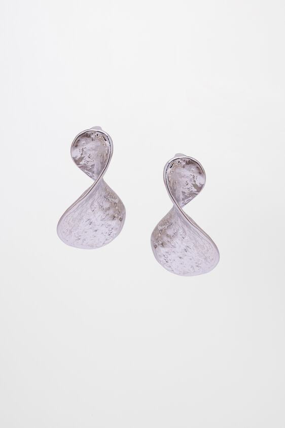 Silver Brass Earring, , image 1
