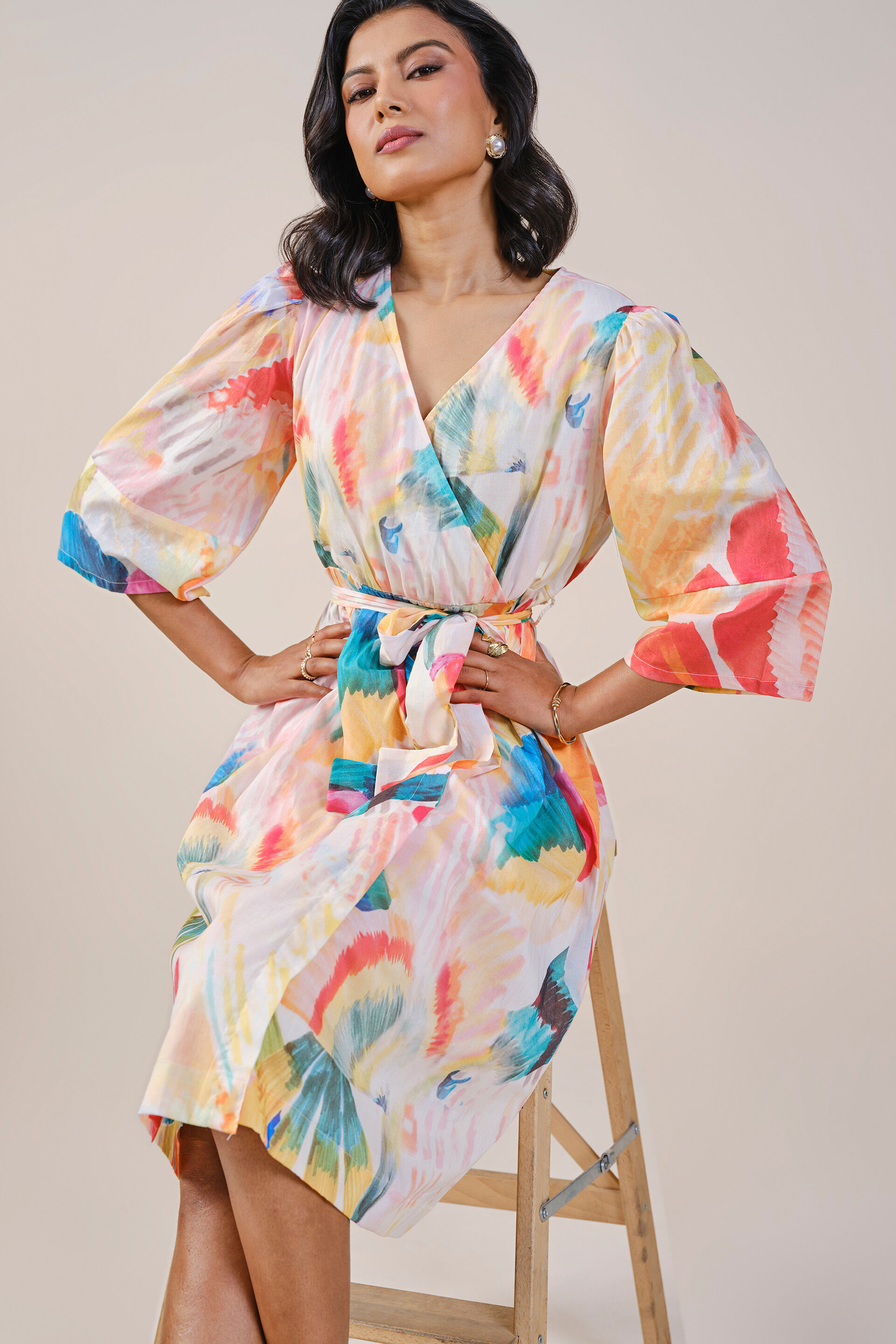 Caroline Dress, Pink, image 3