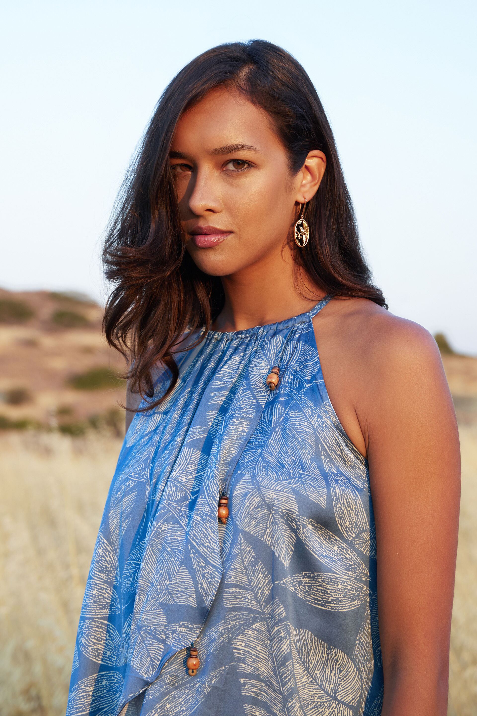 Marina Modal Co-ord Set, Blue, image 6