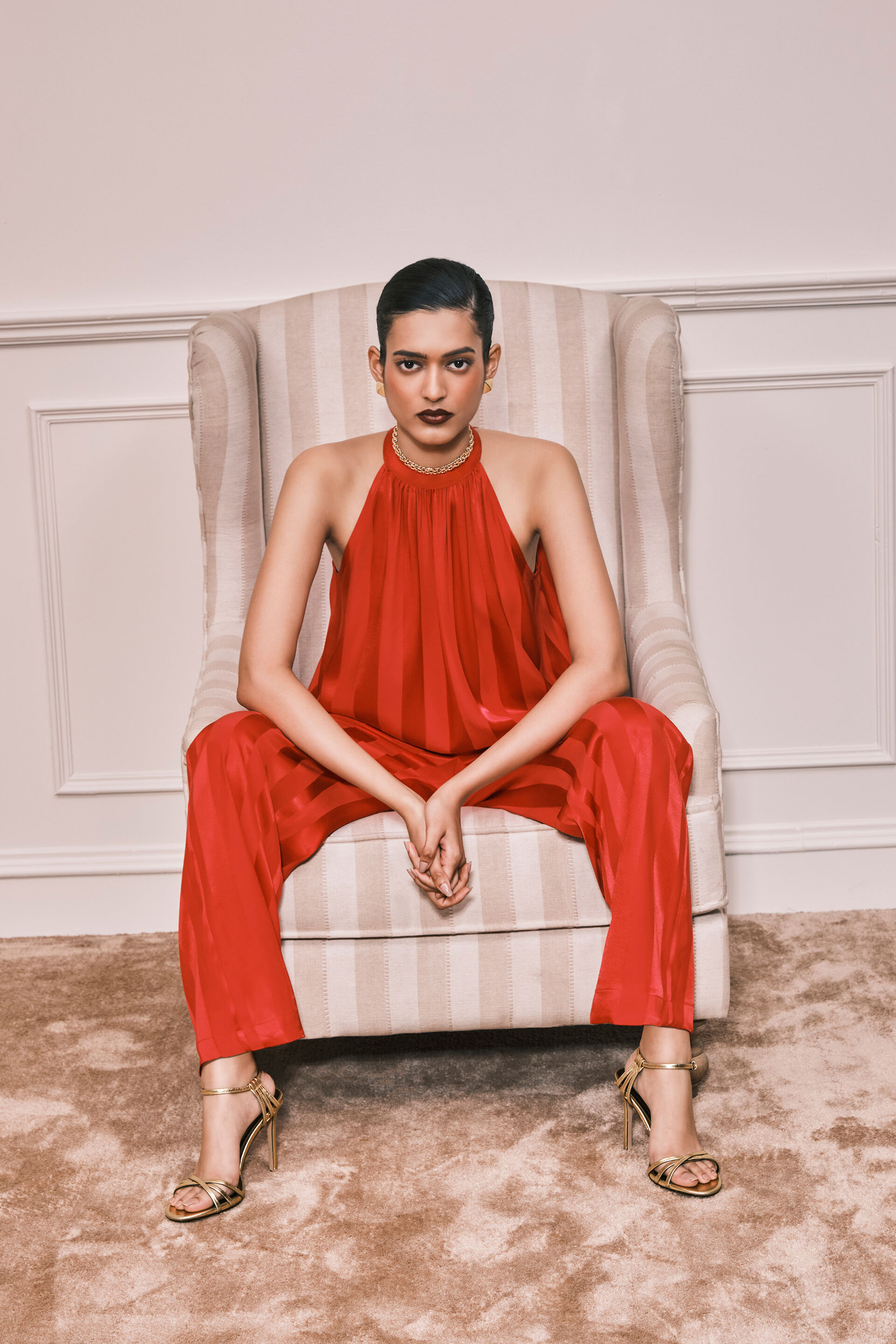 Mediterranean Dreams Co-ord Set, Red, image 1