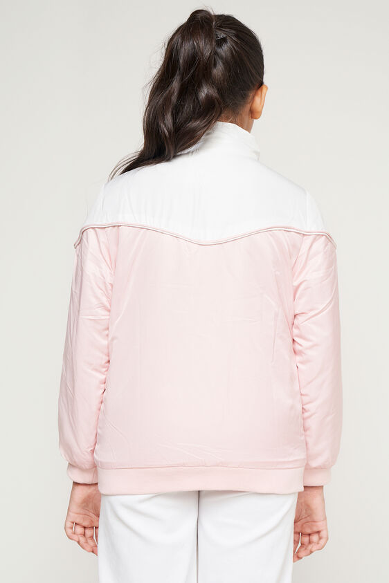 Colour blocked Straight Jacket, Light Pink, image 4