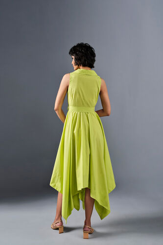 Frolic Summer Cotton Dress, Green, image 4