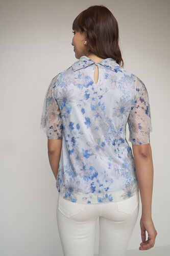 Multi Color Floral Straight Top, Multi Color, image 4