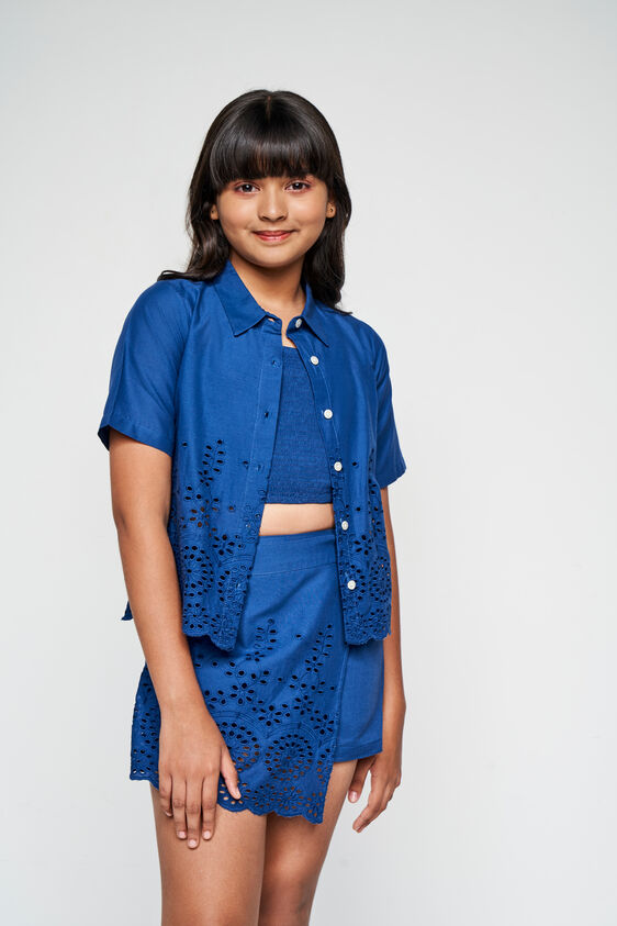 Ocean Breeze Co-ord Set, Navy Blue, image 3