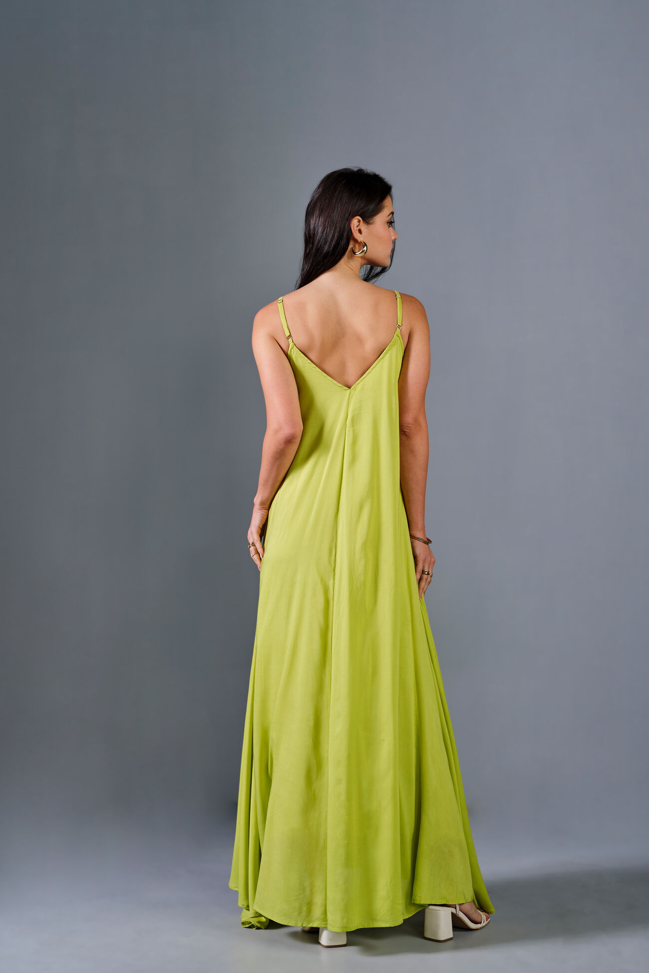 Clover Dream Modal Maxi Dress, Green, image 4