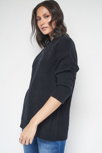 Aspen Over-Sized Sweater, Black, image 6