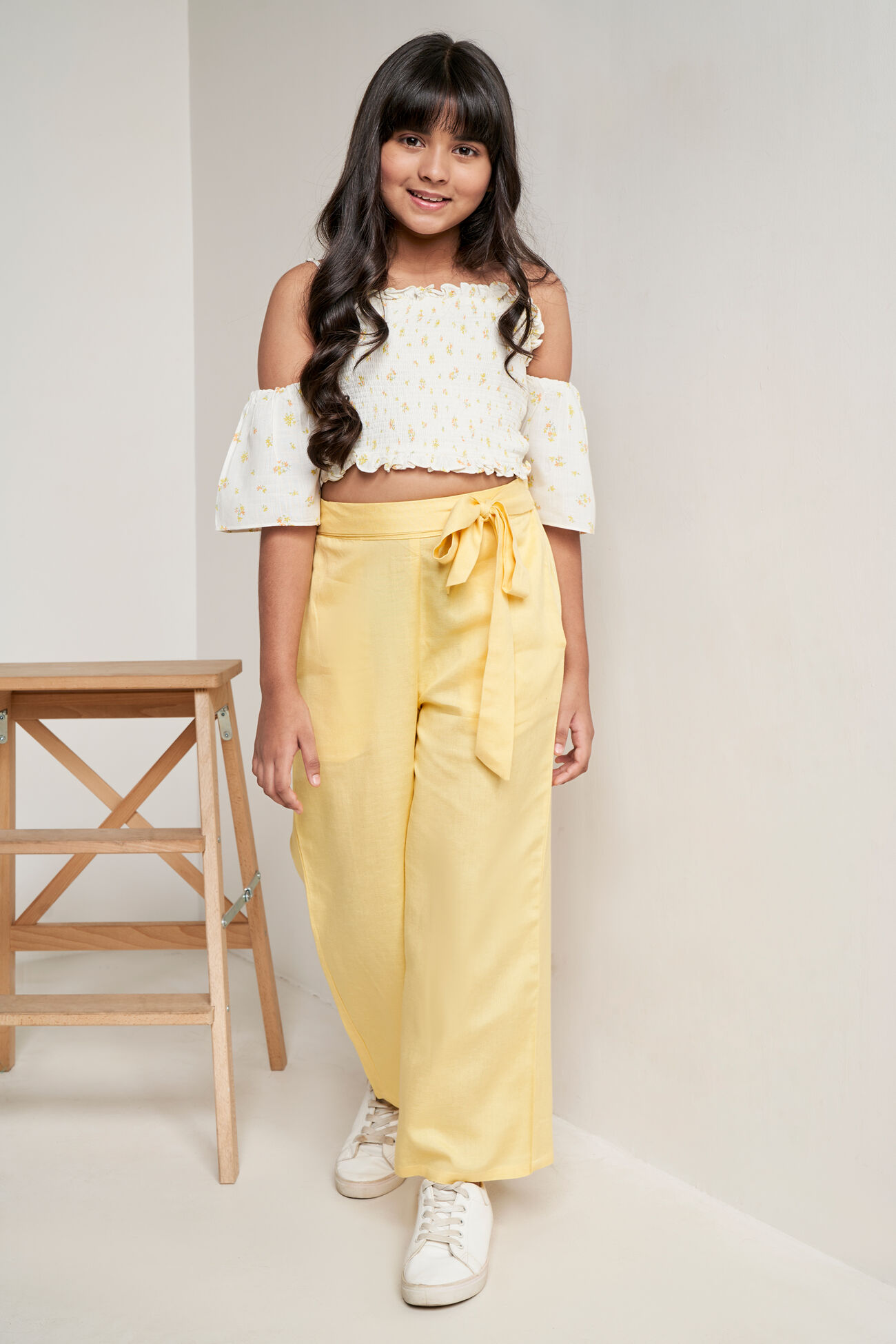 Yellow Floral Straight Set, Yellow, image 7