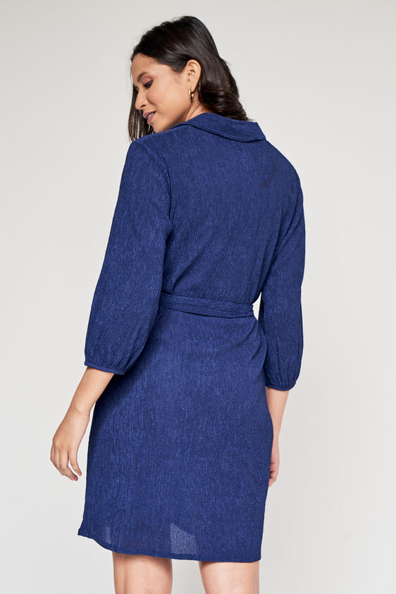 Blue Straight  Dress, Blue, image 2