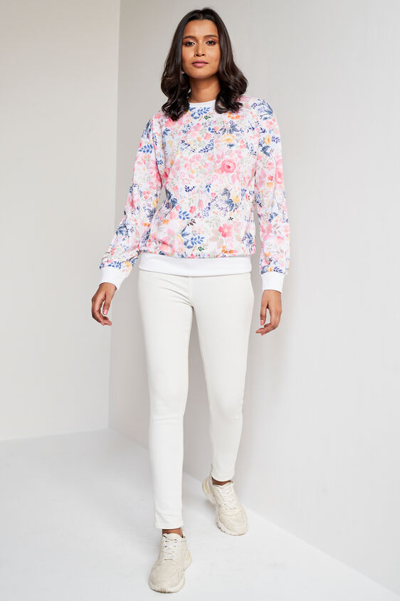Multi Color Floral Straight Top, Multi Color, image 3