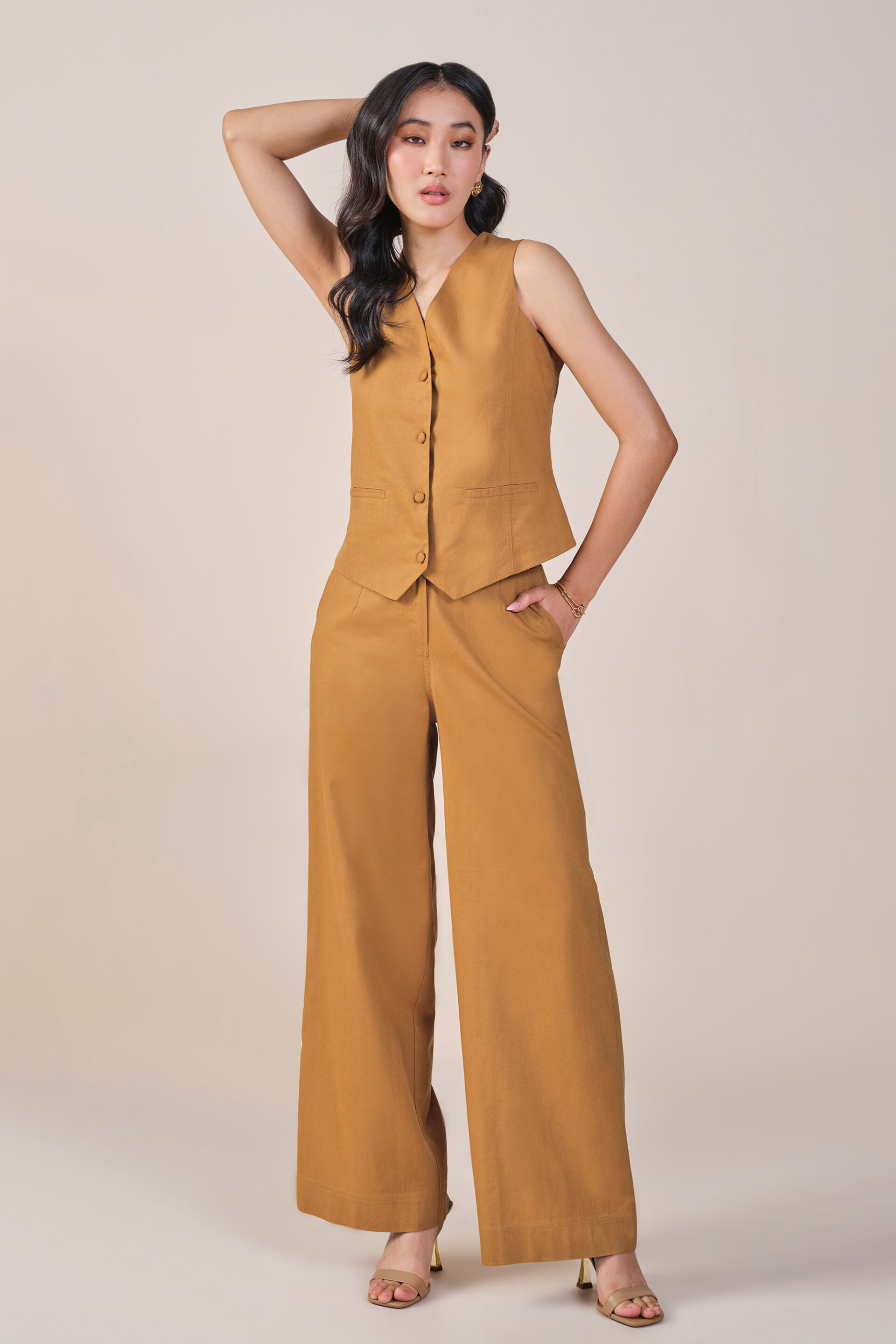 Pecan Co-ord Set, Brown, image 1