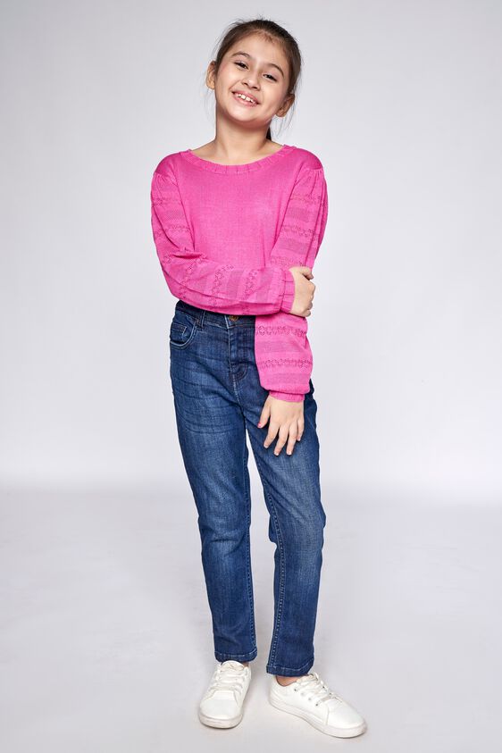 1 - Magenta Solid Straight Top, image 1