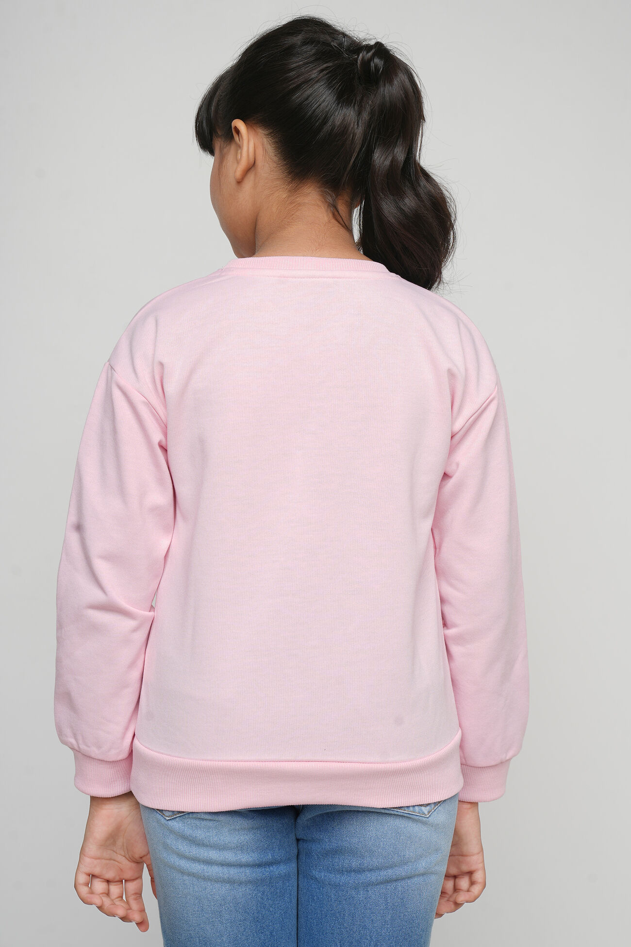 Pink Graphic Straight Sweatshirt, Pink, image 4