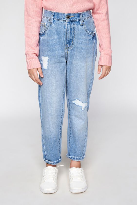 6 - Light Blue Solid Straight Bottom, image 6