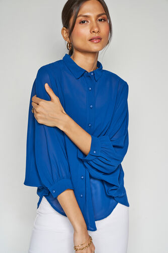 Sheer Bliss Top, Blue, image 3