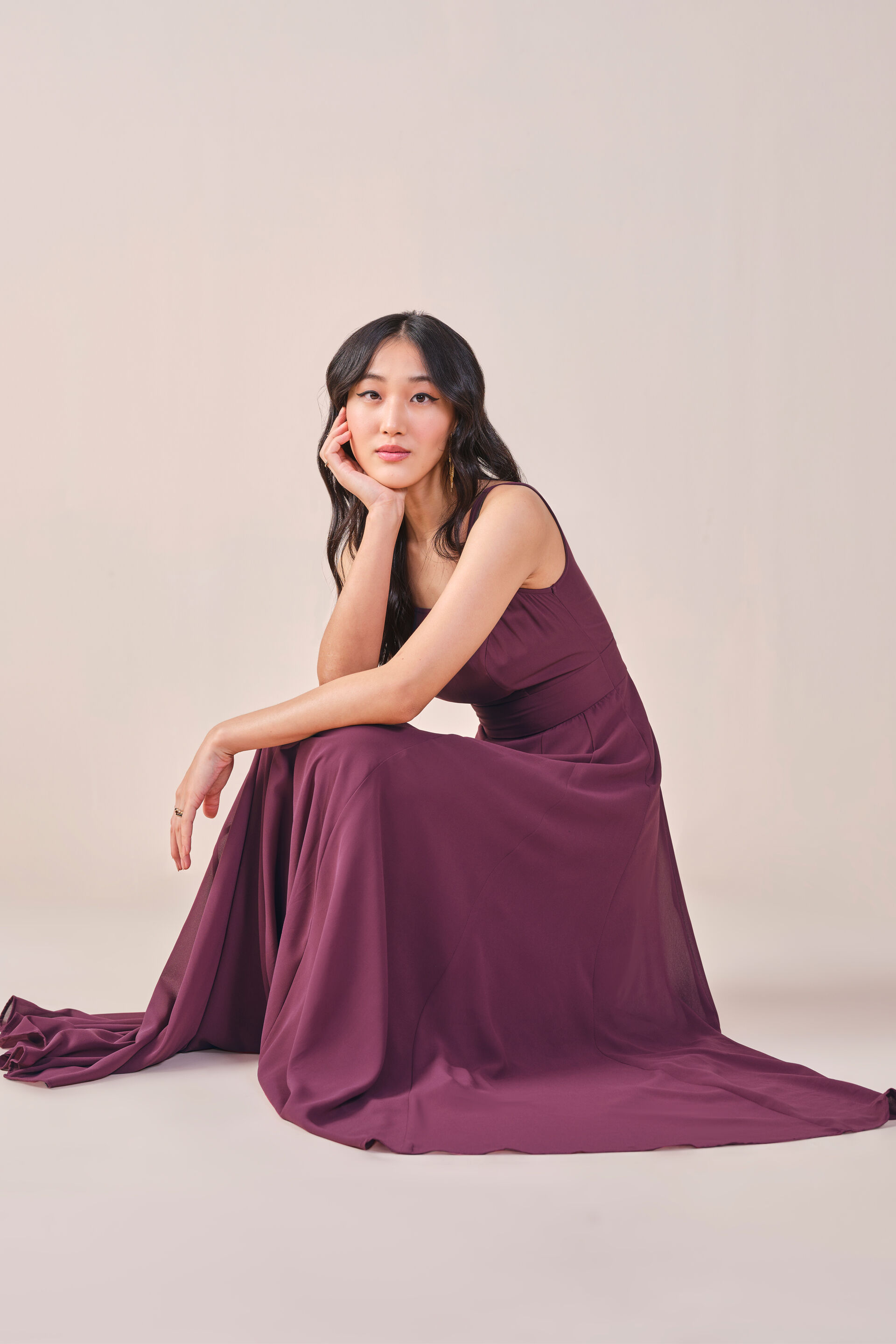 Arabella Maroon Maxi Dress, Maroon, image 7