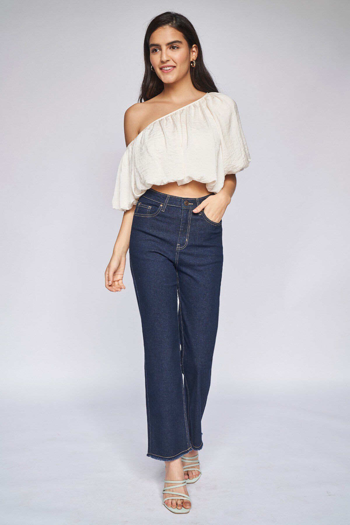 3 - Indigo Solid Straight Bottom, image 2