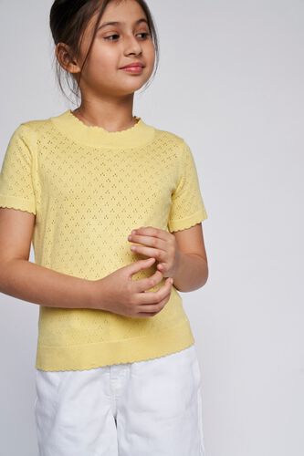 1 - Yellow Solid Straight Top, image 1