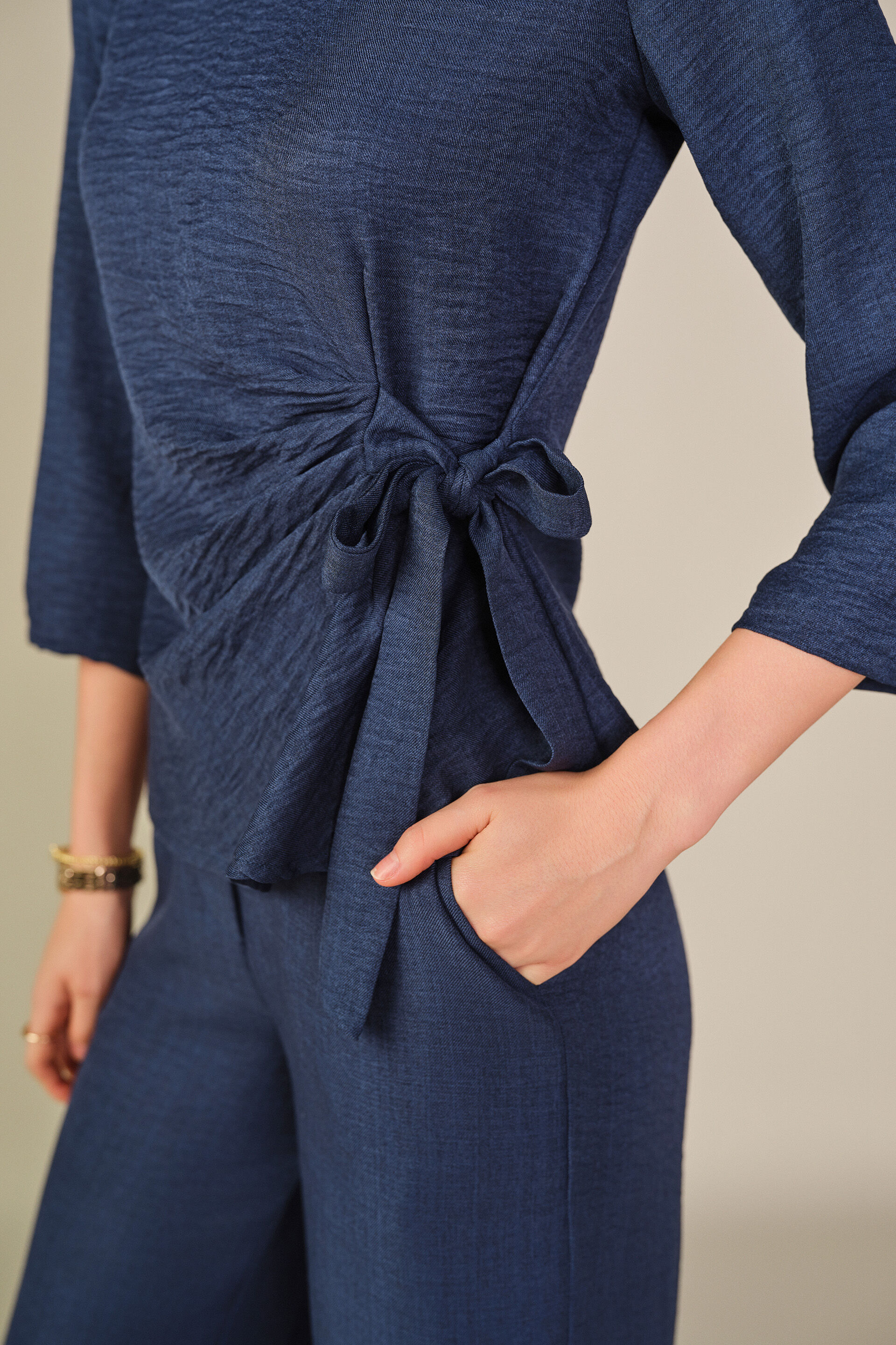 Relaxed Co-ord in Navy, Blue, image 2