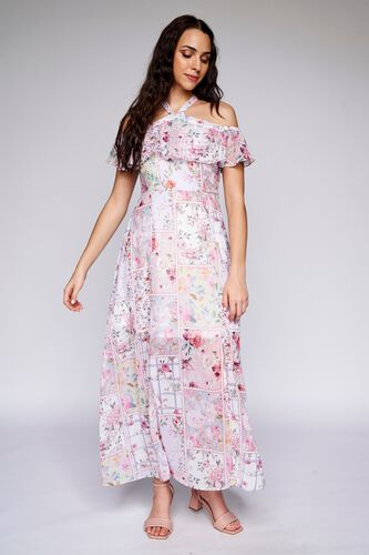 3 - Multi Floral Straight Gown, image 3