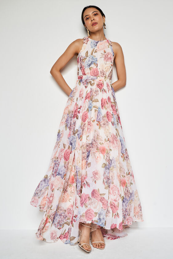Rose Bouquet Maxi Dress, Multi Color, image 2