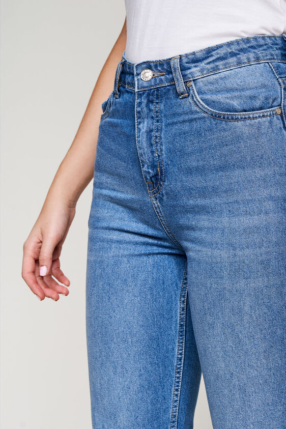 Light Blue Solid Tapered Bottom, Blue, image 4