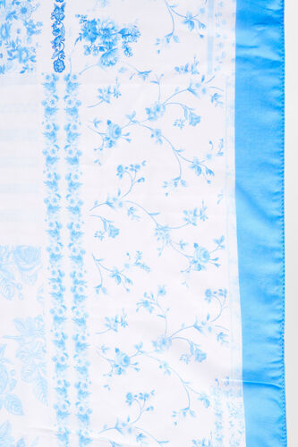Blue Polyster Scarf, , image 2