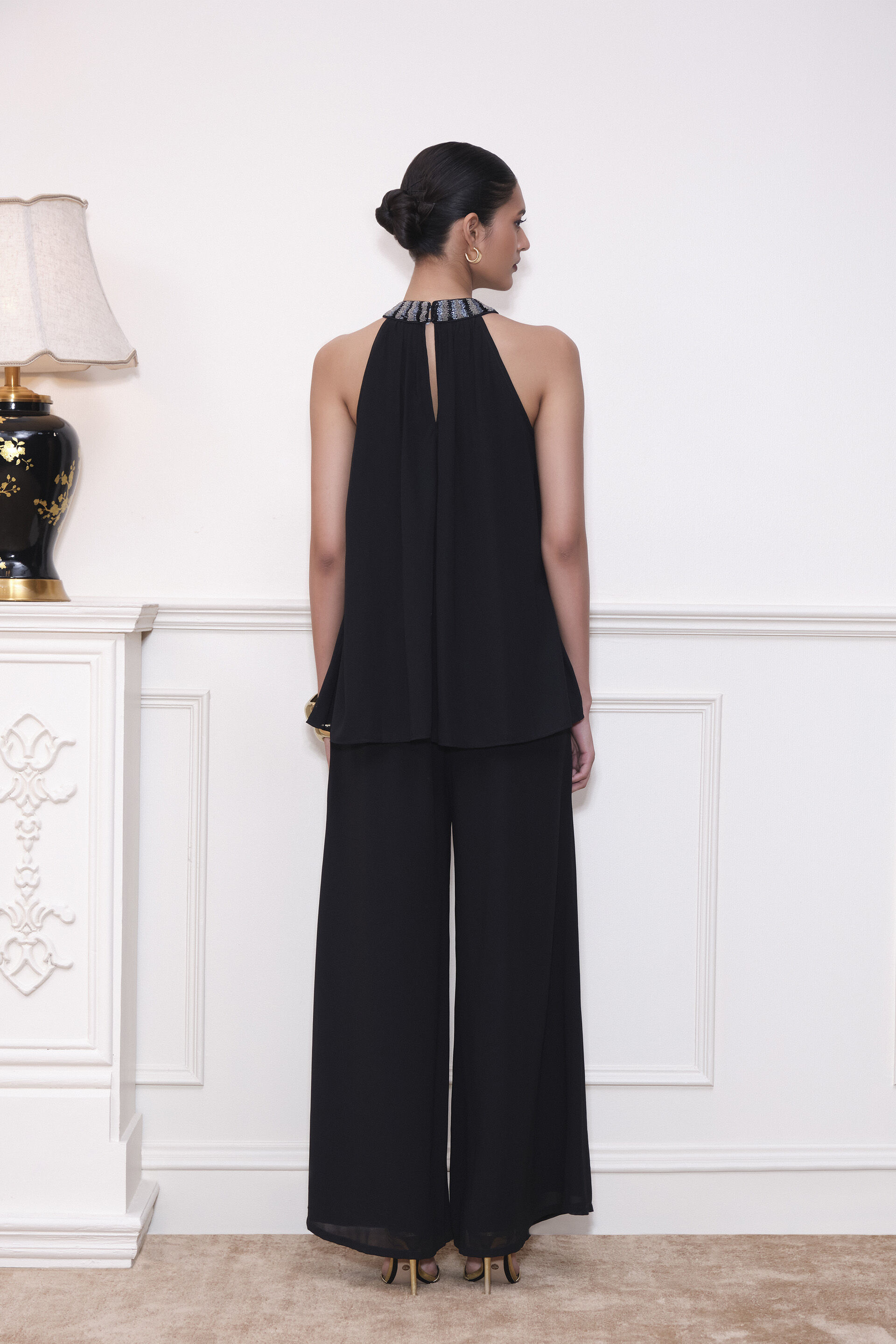 The Cher Flare Pants, Black, image 2