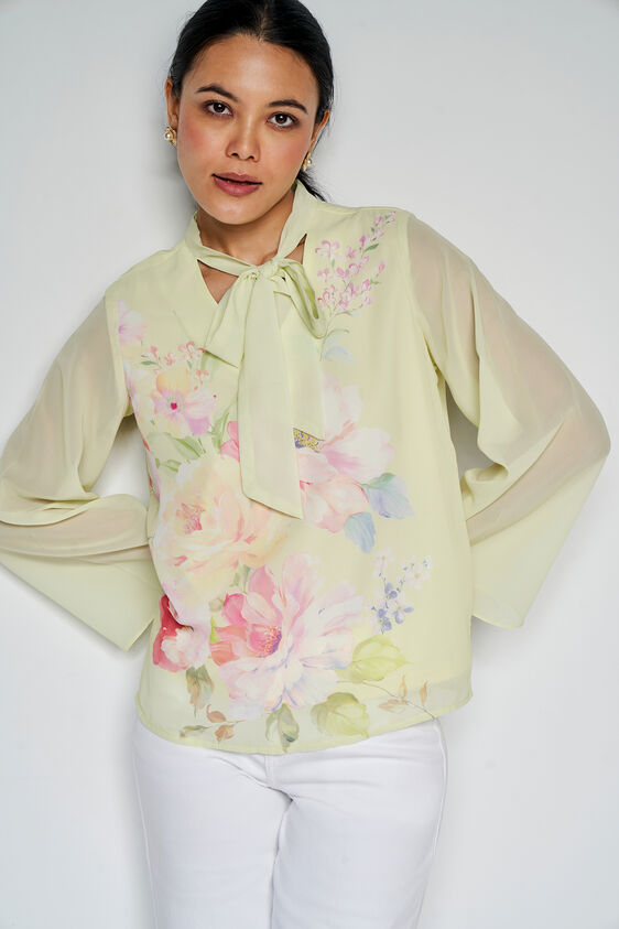 Full Of Life Floral Top, Green, image 4