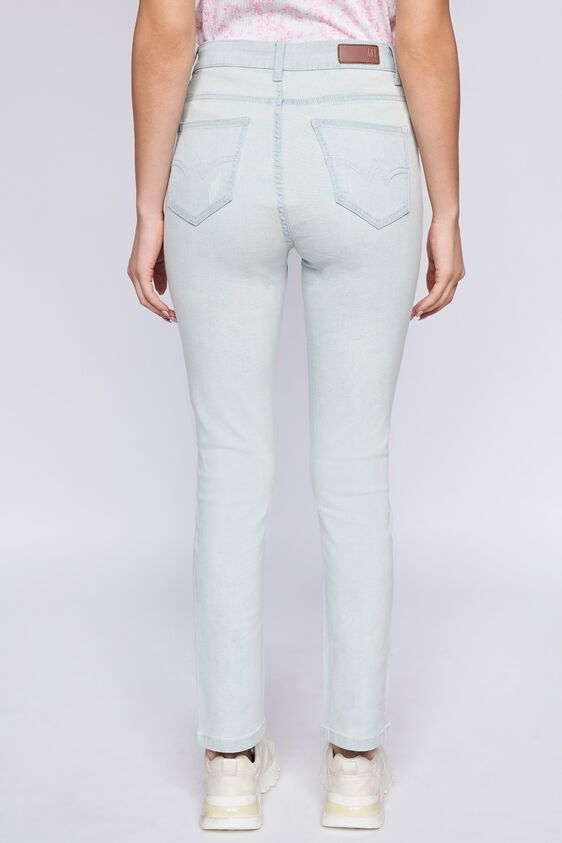 4 - Light Blue Solid Straight Bottom, image 4