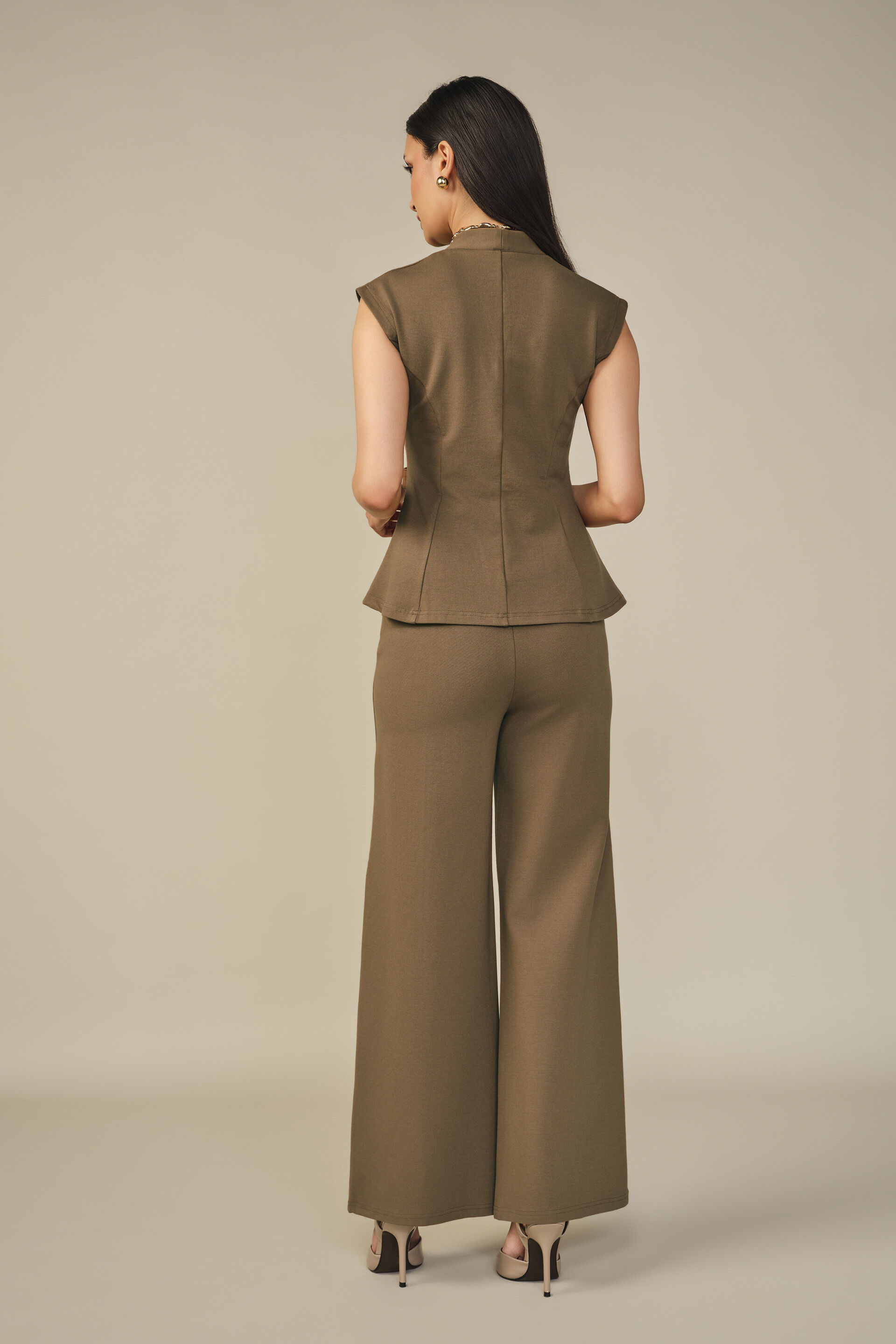 Solid Co-ord in Brown, Brown, image 5