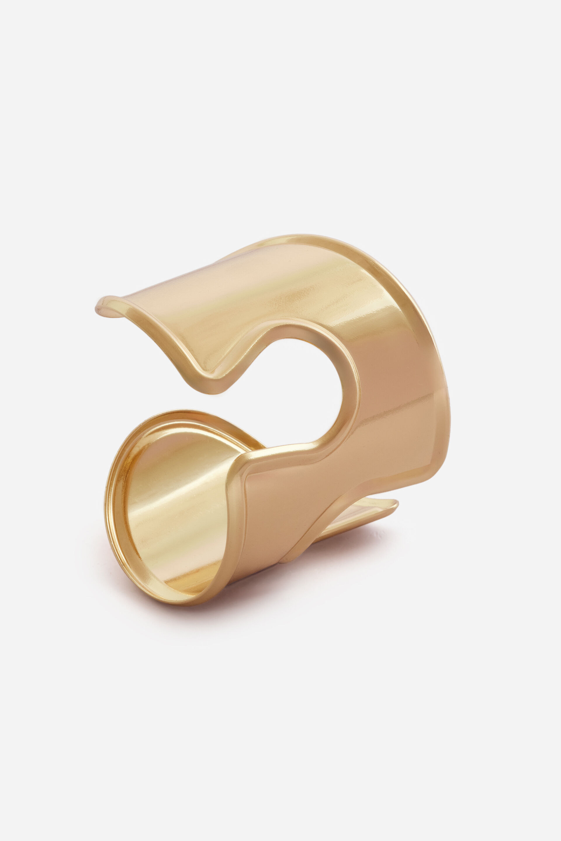 Sculptural Gold Cuff, , image 1