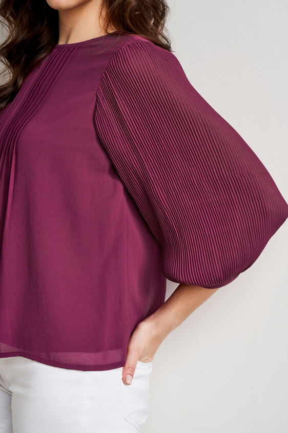 Wine Solid Straight Top, Wine, image 5