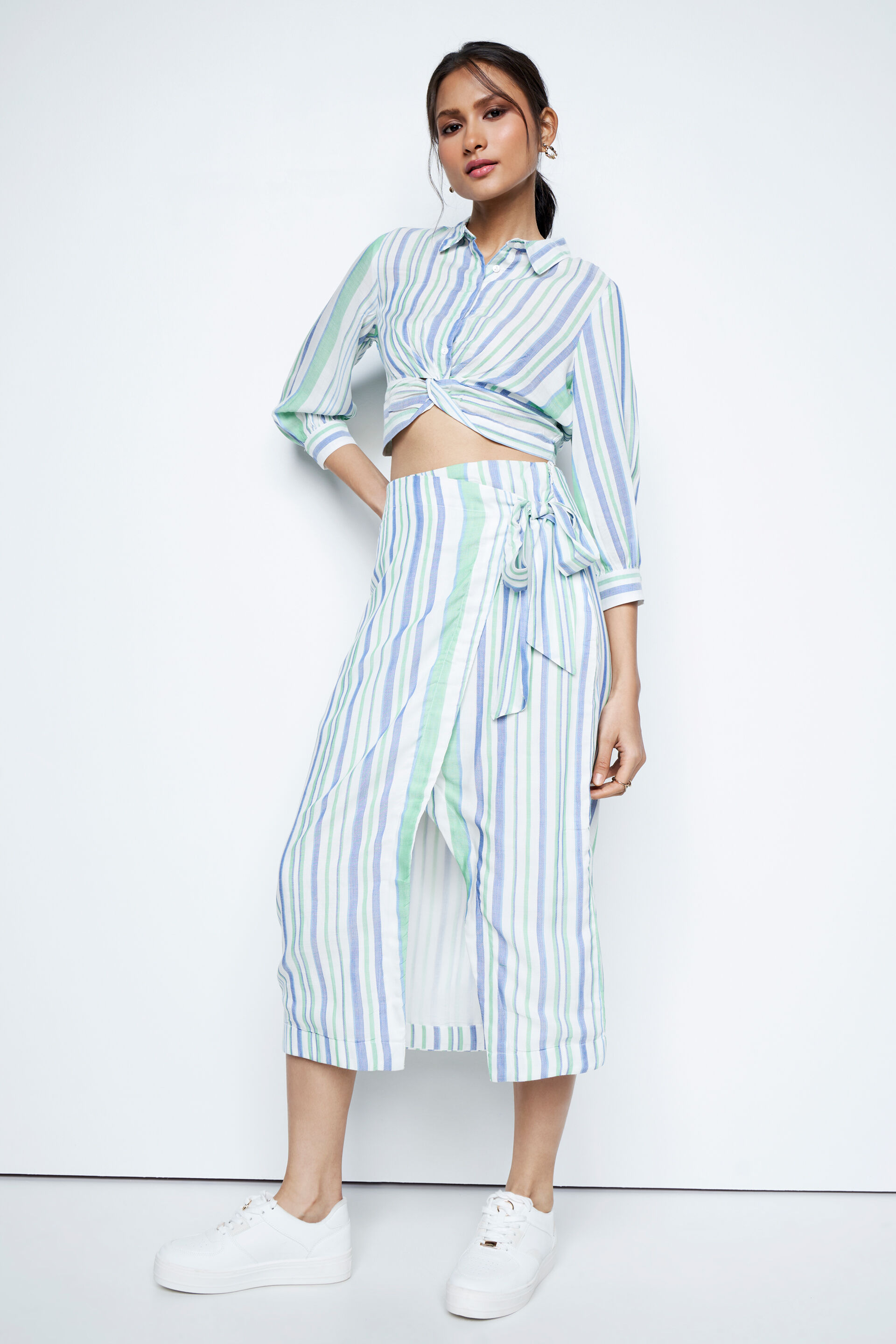 Express new arrivals striped skirt